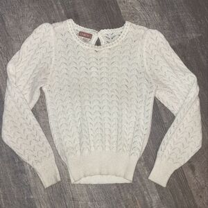 Vintage 70s Sunbow2 Pearl Trim Sweater